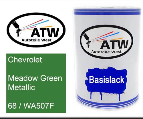 Chevrolet, Meadow Green Metallic, 68 / WA507F: 500ml Lackdose, von ATW Autoteile West.